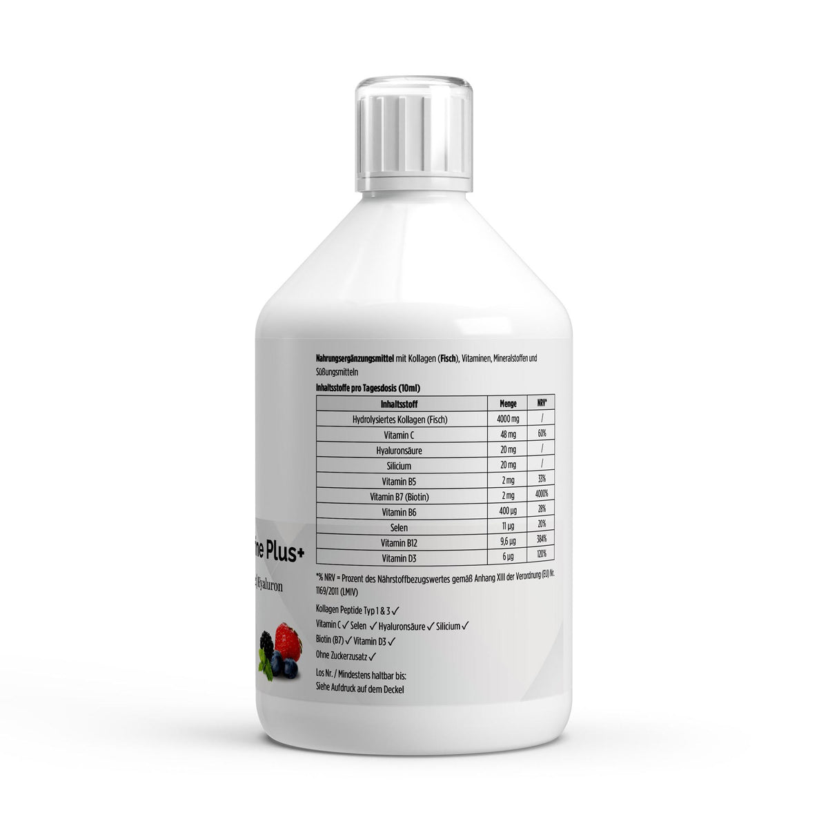 Collagen Marine Plus+ (1500 DA) - 50 Shots - Wild Berry - 500ml